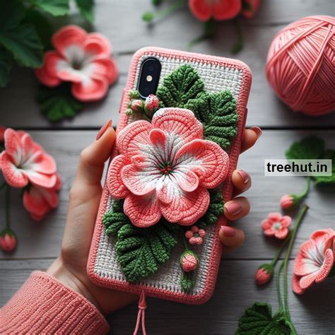 Geranium Crochet Ideas for Grocery Bags, Pouches, Handbags, Medicine ...