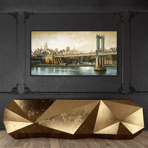 Framed Wall Art Painting Titled: Manhattan Bridge | Licensed Art Print ...
