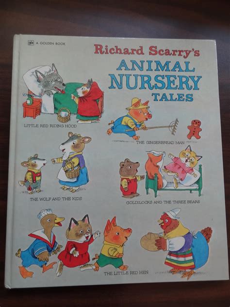 Richard Scarry's Animal Nursery Tales *Signed (A Golden Book-oversize ...