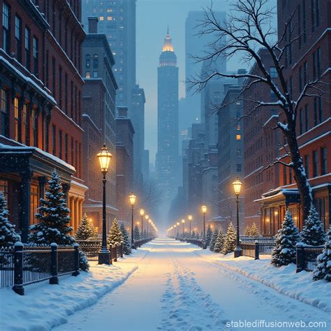 Christmas in New York City | Stable Diffusion Online