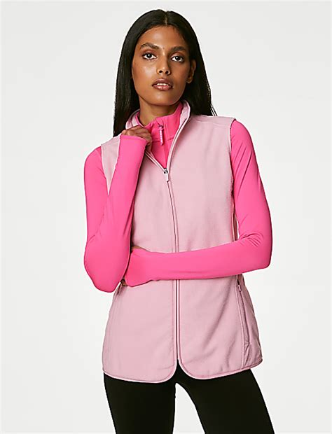 Buy Zip Up Funnel Neck Gilet at Marks & Spencer