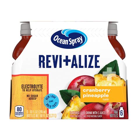 Amazon.com : Ocean Spray® Revitalize Cranberry Pineapple Juice Drinks ...
