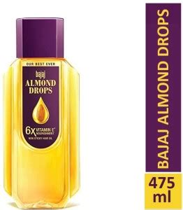 BAJAJ Almond Drops Hair Oil enriched with 6X Vitamin E - 475ml Hair Oil ...