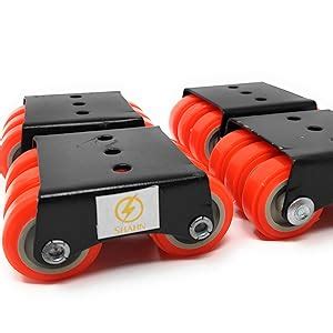 Shahn 4 x 6 - Wheels for Heavy Furniture - Caster Wheel Set for Trolley ...