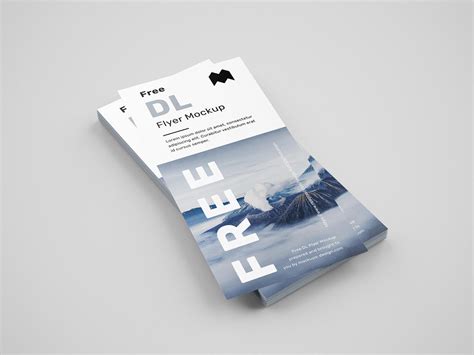 Free DL Flyer Mockup PSD Set (6 Renders) - PsFiles