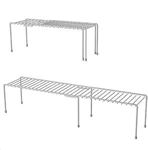 Buy TANISHA'S GALLERY®Stainless Steel Silver Expandable Rack for ...