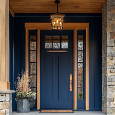 Navy Front Door Ideas