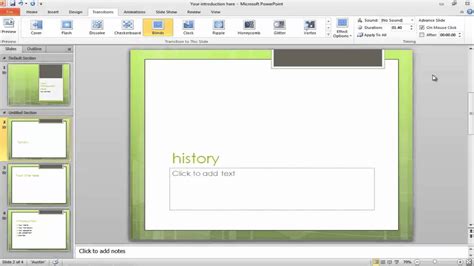 Image result for PowerPoint Transitions Setting