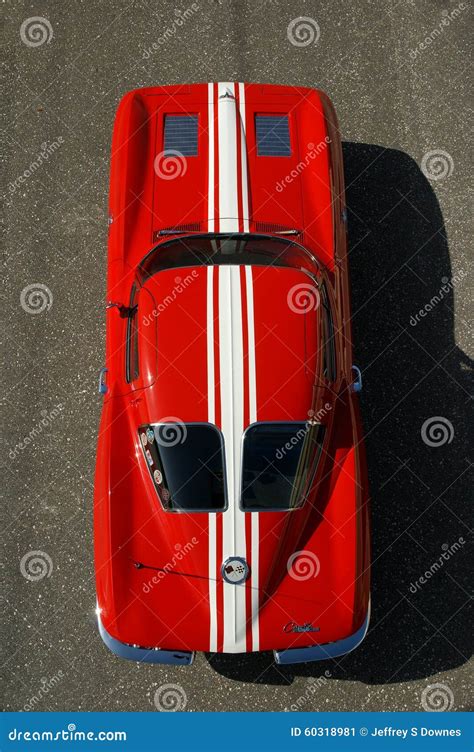 1963 Corvette Z06 Top View Editorial Photo - Image: 60318981