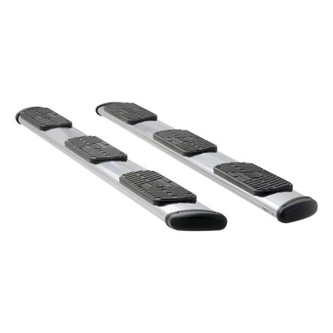 Silverado 3500 Regal 7-Inch Oval Side Step Bars without Mounting Brackets; Polished Stainless ...