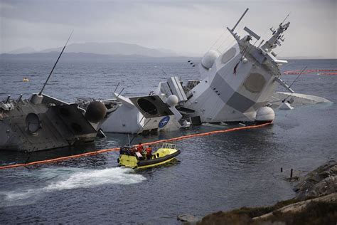 挪威最强战舰几乎全部沉没 救援打捞还没开始 - 海军论坛 - 铁血社区