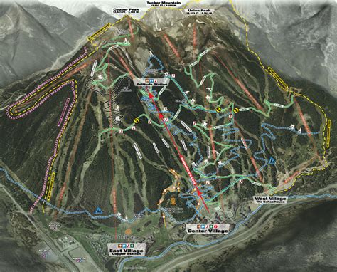 Trail Map for Skiing Copper Mountain | Copper Vacations