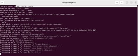 How To Enable or Disable Firewall in Ubuntu (UFW and GUFW) - Tech Hyme