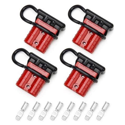 Excefore Wire Connector 4 Pack, 50A 6-10 Gauge Battery Quick Connect ...