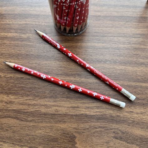 Caran d'Ache "Totally Swiss" Graphite Pencils with Eraser — The Gentleman Stationer