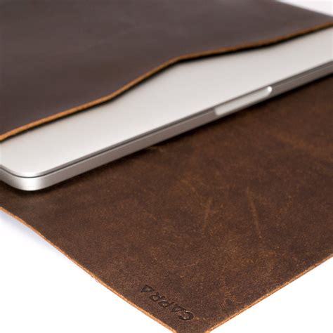 Handmade MacBook Pro Sleeve Case by Capra Leather