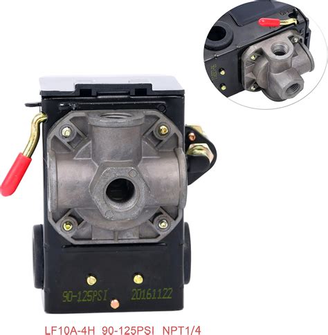 Lefoo Pressure Switch Control 90-125psi 4 Port Heavy India | Ubuy