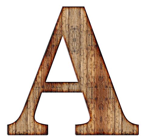 Wooden Capital Letter A transparent PNG - StickPNG