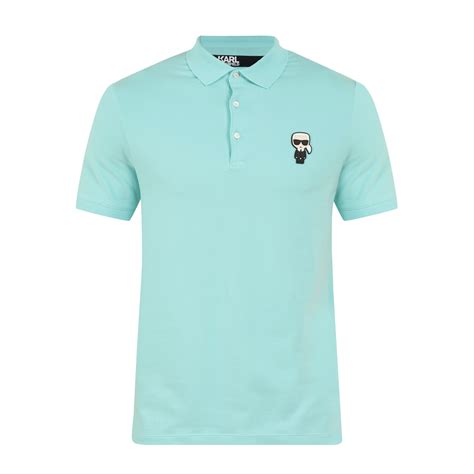 Buy Karl Lagerfeld Men Light Blue Solid Chest Doll Polo Online - 751603 ...