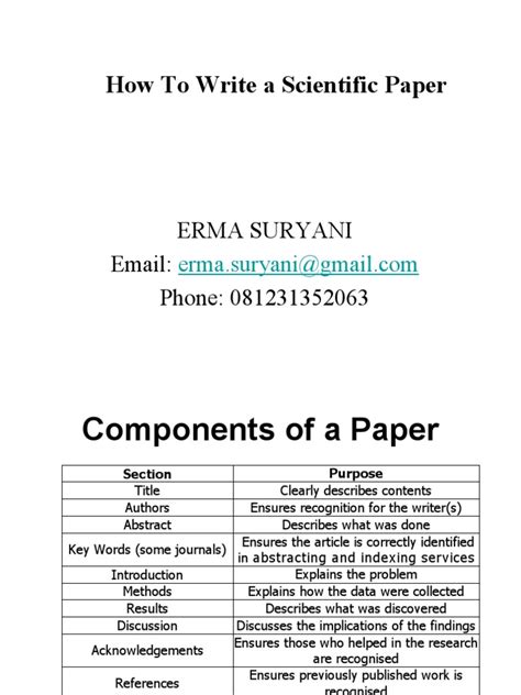 Image result for How to Write a Natural Science Research Paper