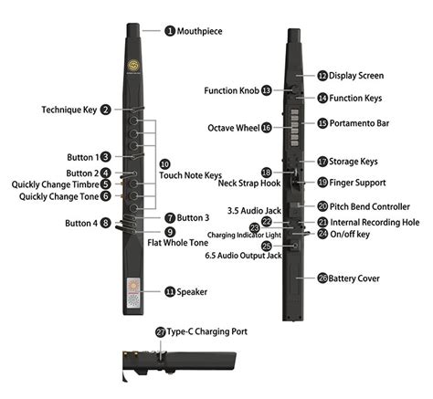 Chinese MK EWI Electronic Wind Instrument Digital Saxophone ...