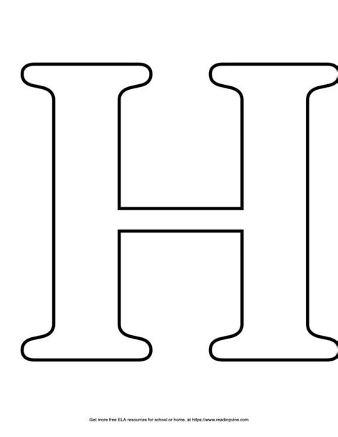Bubble Letter H | 19 Free Printable Styles