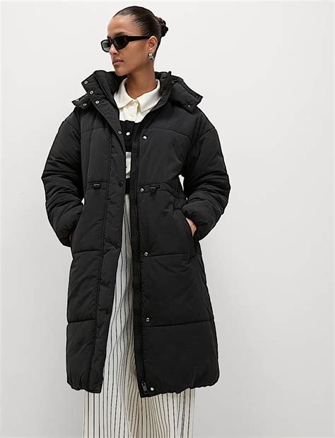 Buy Thermowarmth™ Hooded Longline Puffer Coat at Marks & Spencer
