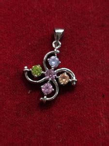 Euphorium 925 STURLING SILVER MULTI COLOUR PENDANT Sterling Silver ...