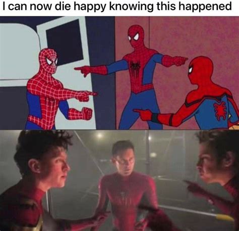 No Way Home version | Spider-Man Pointing at Spider-Man | Know Your Meme