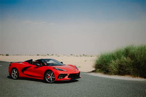 Rent Chevrolet Corvette Red in Dubai - Sportscars - Octane.Rent