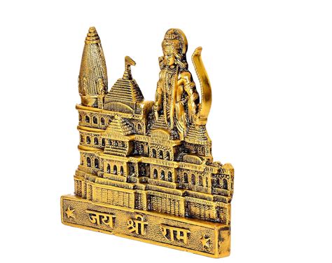 Metal Ram Mandir Architectural Model (Height : 22 cm) – AONA INDIA
