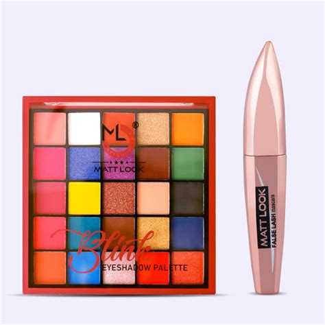 Mattlook Blink Eyeshadow Palette & Lash Cash Masca Combo pack 2 ...
