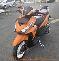 Modif Honda Vario 150 Minimalis by Modifikasi Minimalis Honda Vario 150 Esp Custom Orange Modif Honda Vario 150 Minimalis