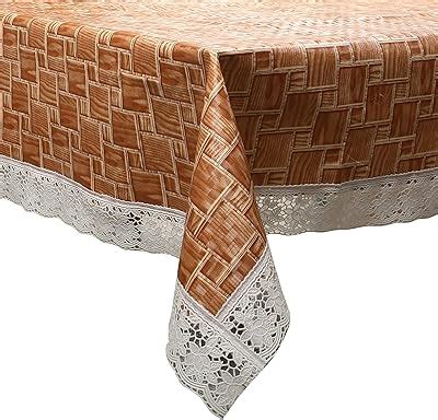 Buy Kuber Industries Checkered Design PVC 4 Seater Centre Table Cover ...