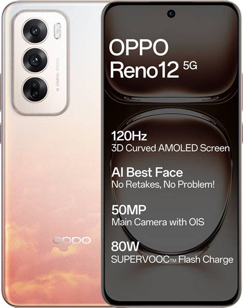 OPPO Reno 12 5G (Sunset Peach, 256 GB) (8 GB RAM)