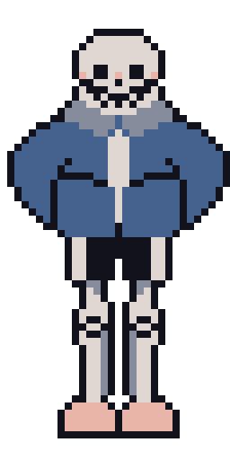 Tall sans pixel art