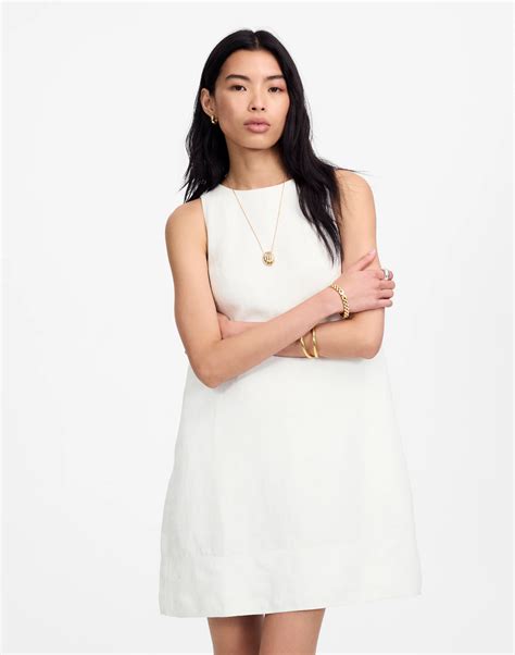 Mini Shift Dress in Linen | Madewell