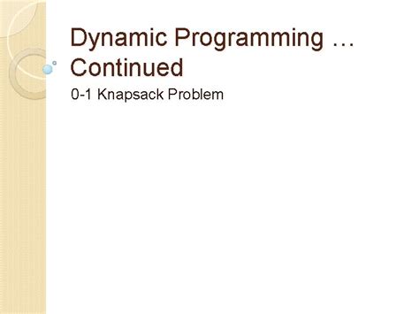 Image result for Implement 0-1 Knapsack Problem Using Dynamic Programming Time Complexity