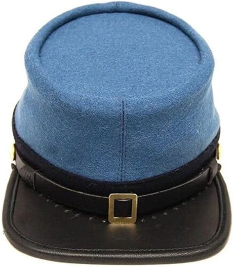 Civil War Confederate Infantry officers kepi, Sky Blue with black band ...