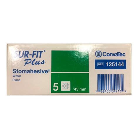 Convatec 125144 SUR-FIT Plus Stomahesive Full Wafer-45mm (Pack Of 5 ...