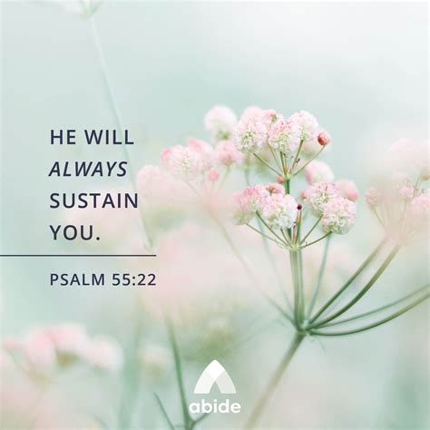 God Will Sustain You - Psalm 55:22 | Abide