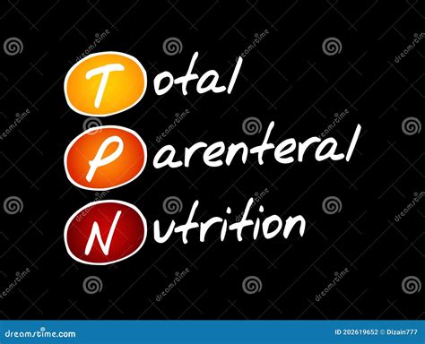 TPN - Total Parenteral Nutrition Acronym Stock Illustration - Illustration of dietary, acids ...
