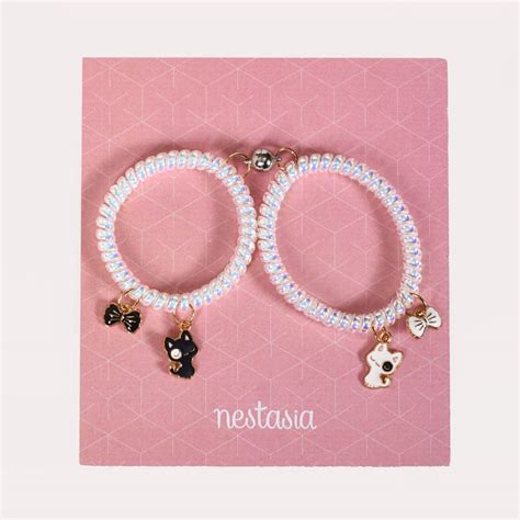 Kitten And Bow Charm Bracelet Kids Rakhi Gift Hamper Online - Premium ...