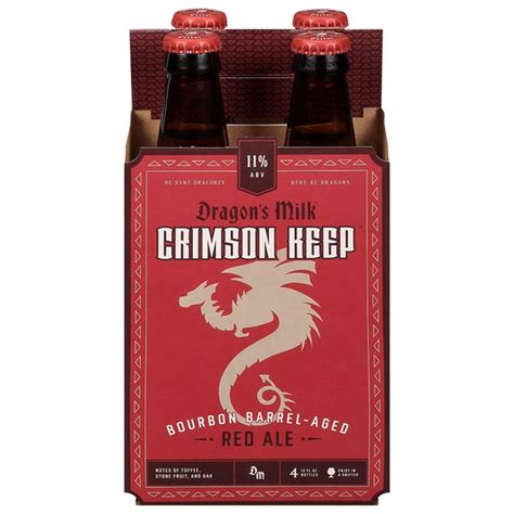 Dragon's Milk Crimson Keep, Bourbon Barrel-Aged Red Ale, 11% ABV (12 fl ...
