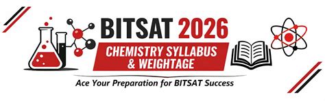 BITSAT 2026 Chemistry Syllabus and Weightage