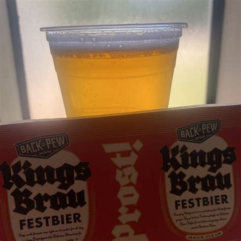 Beer Review: Kingsbrau from Back Pew Brewing - Houston Beer Guide