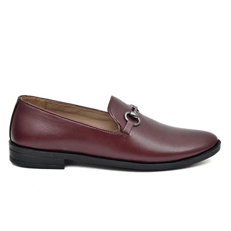 Buy Country Maddox Cherry Leather Buckled Loafers in India at Best ...