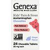 Genexa Kids Acetaminophen Pain & Fever Reducer Chewable Tablets Grape ...