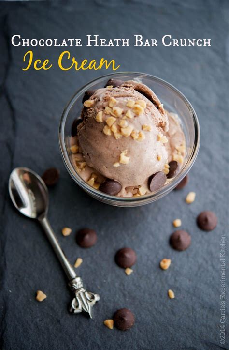 Chocolate Heath Bar Ice Cream | Carrie's Experimental Kitchen