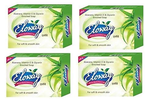 Buy Leeford Eloway Aloevera Glycerin Beauty Soap 100g (Pack Of 4 ...